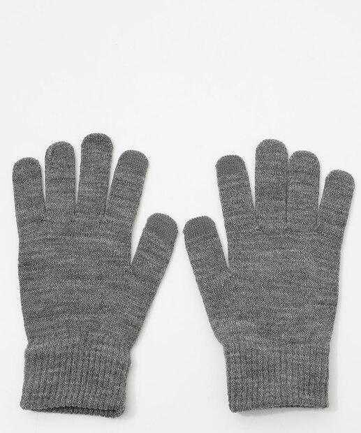 Image_Luva Feminina Tricô Marisa Cinza