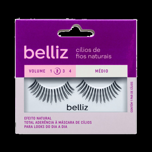 Image_Cílios Belliz Naturais Vol. 2 Médio - 106 Ref. 2625