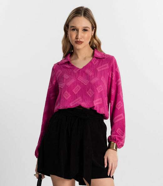 Image_Camisa Manga Longa Rovitex Rosa