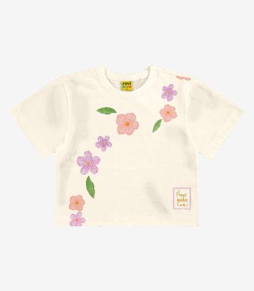 Blusa Infantil Meia Malha Rovi kids Bege