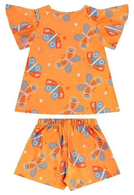 Conjunto Bata e Short Menina Bee Loop