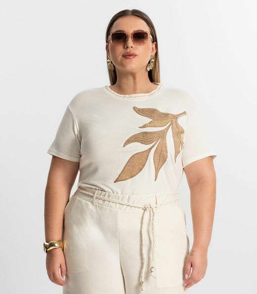 Image_Blusa Feminina Plus Size Secret Glam Bege