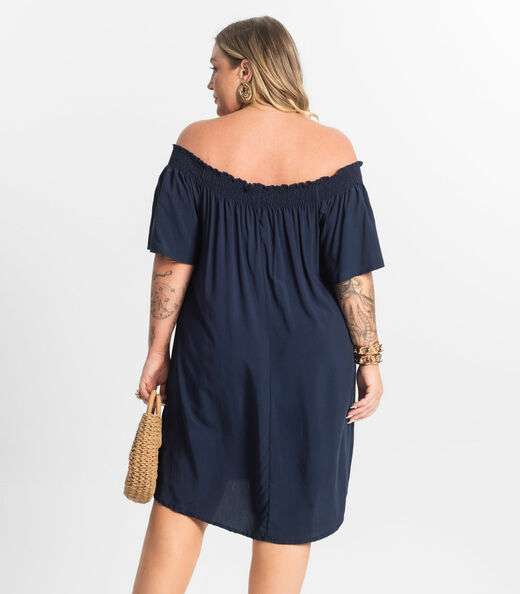 Vestido Curto Secret Glam Azul