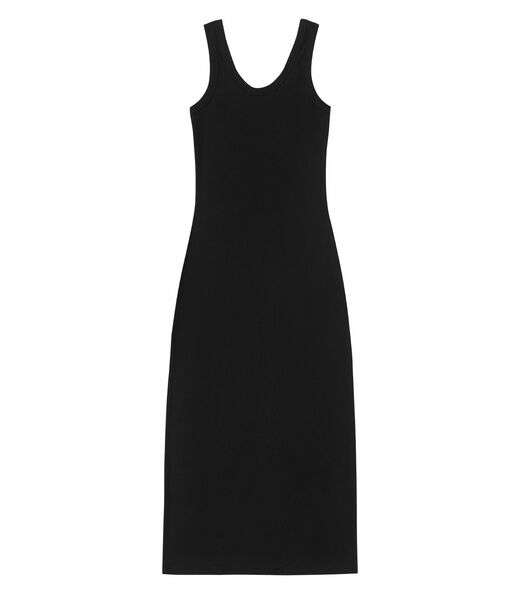 Vestido Midi De Ribana Feminino Endless Preto