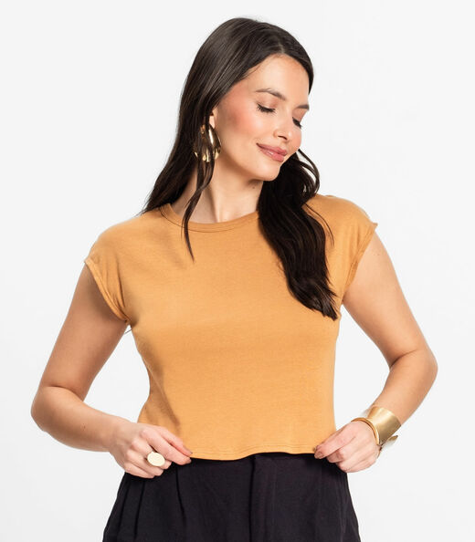 Blusa Feminina Infinita Cor Chocolate