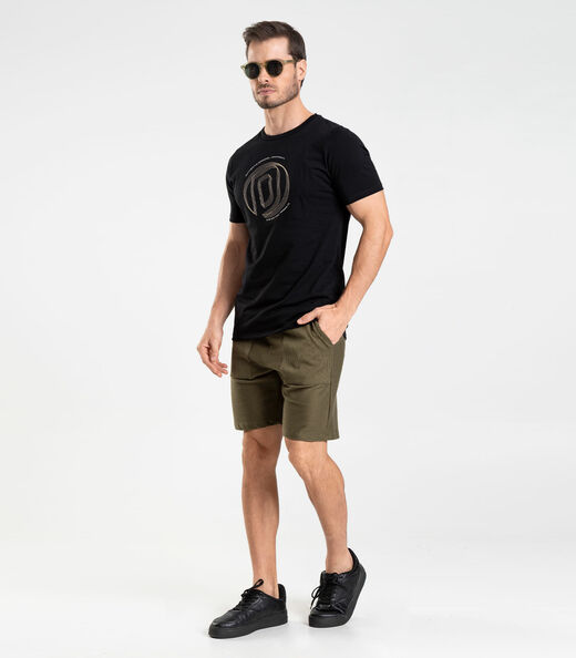 Bermuda Masculina Moletinho Gorgurinho Diametro Verde