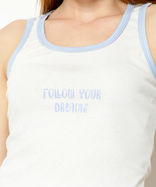 Pijama Feminino Nadador Estampa Frase Marisa