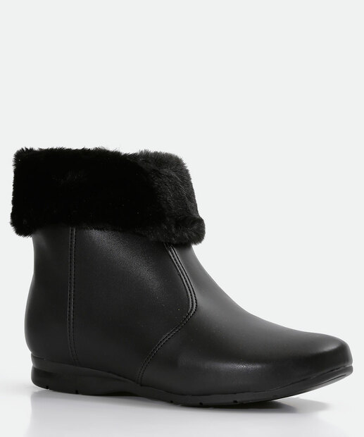 Bota Feminina Cano Curto Pelúcia Beira Rio 