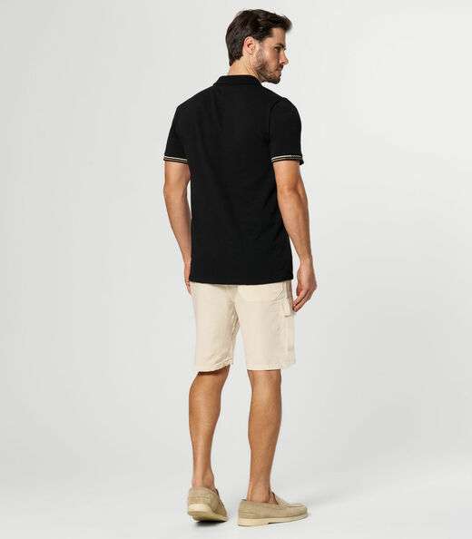 Bermuda Masculina Sarja Com Bolsos Cargo  Shift Cinza