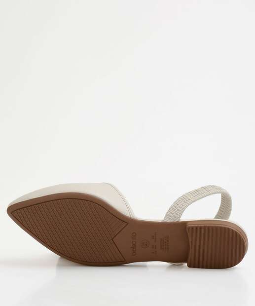 Sapatilha Feminina Slingback Bico Fino Tira Beira Rio 
