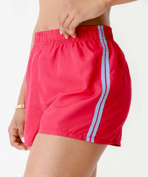 Shorts Feminino Fitness Faixas Marisa