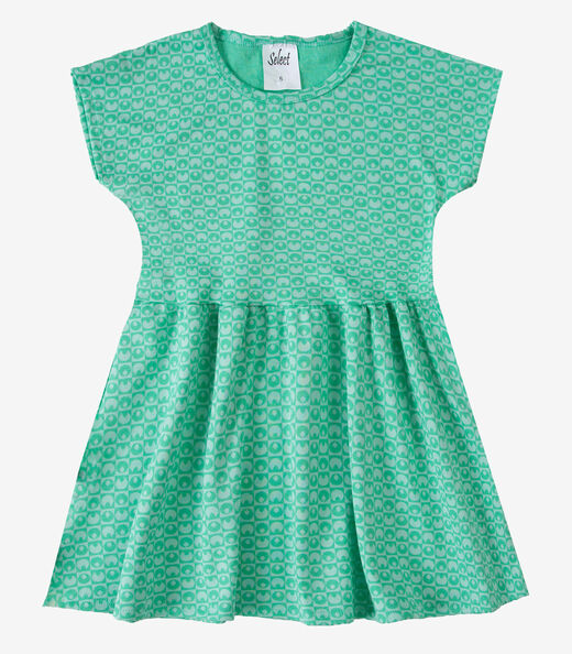 Vestido Infantil Feminino Jacquard Vegas Select Verde