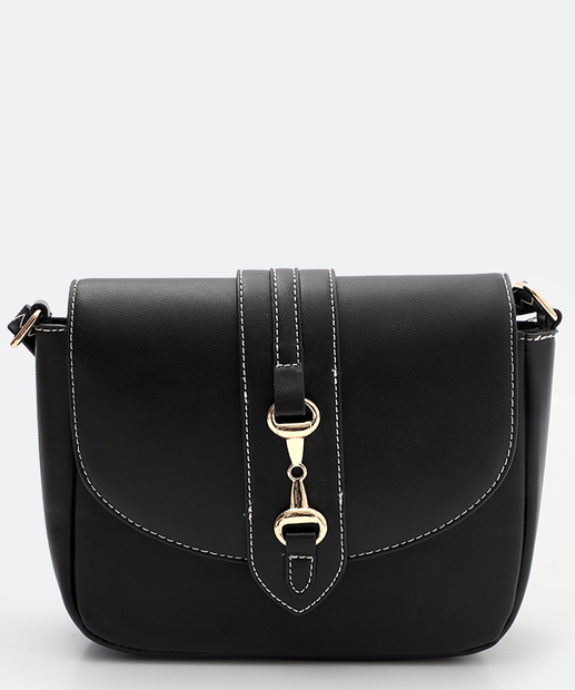 Bolsa Transversal Crossbody Feminina Marisa Preto