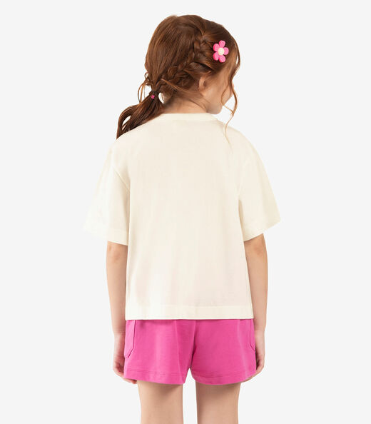 Blusa Infantil Feminina Rovitex Kids Bege