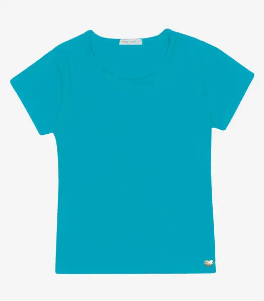 Blusa Infantil Feminina Canelada Trick Nick Azul