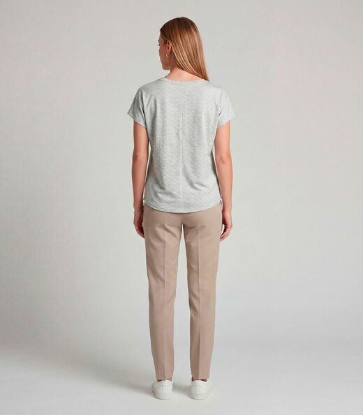 Blusa Feminina Básica Manga Curta Infinita Cor Verde