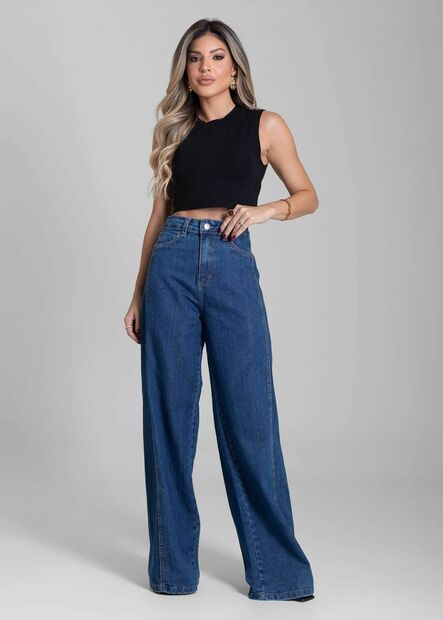 Calça Jeans Sawary Wide Leg - 282230