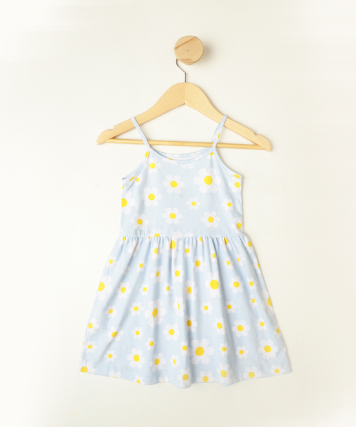 Vestido Infantil Estampa Margaridas Marisa Tam 1 a 3