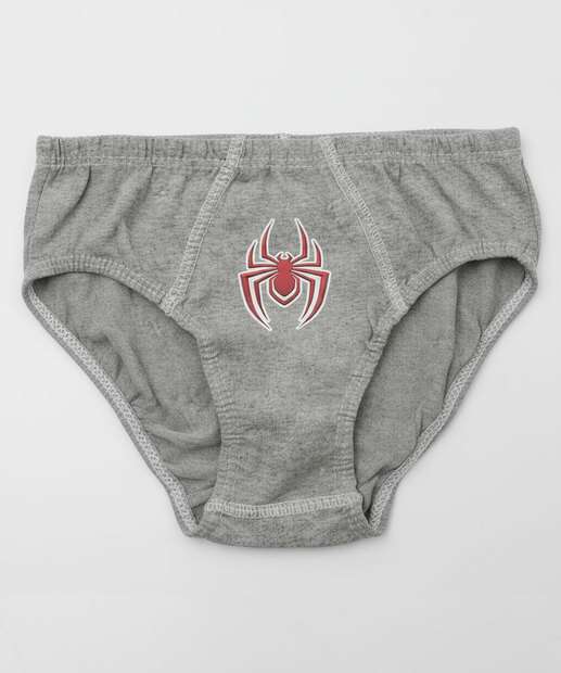 Kit 5 Cuecas Infantil Homem Aranha Marvel Tam 2 a 12