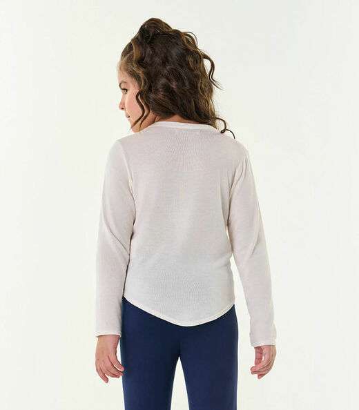 Blusa Infantil Feminina Colorê Trick Nick Bege
