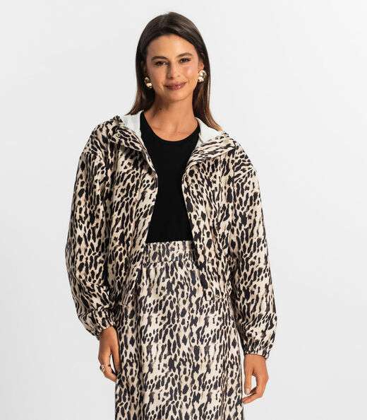 Image_Jaqueta Feminina Em Ponto Roma Estampada Rovitex Bege