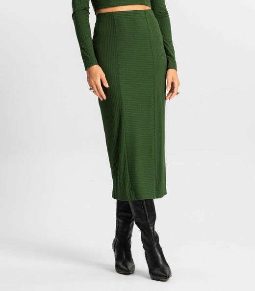 Conjunto de Blusa Com Saia Endless Verde