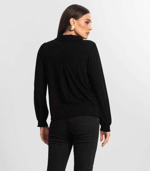 Camisa Feminina Manga Longa Endless Preto