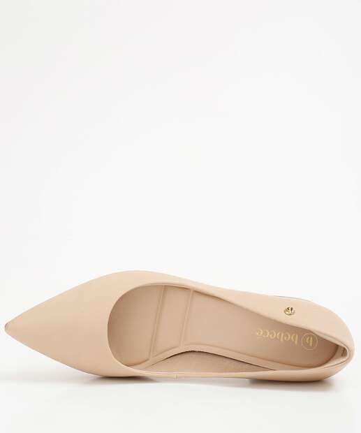 Scarpin Feminino Bico Fino Salto Grosso Bebecê 