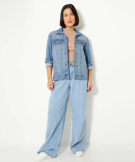 Jaqueta Feminina Jeans Botões Marisa  