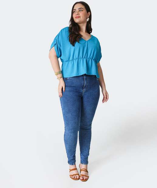 Image_Calça Plus Size Feminina Jeans Skinny Push Up Sawary