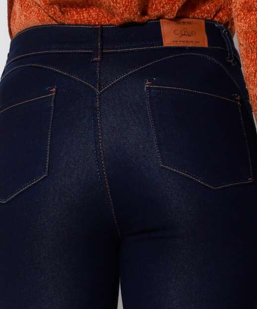 Calça Jeans Cigarrete Feminina Bolsos Jezzian  