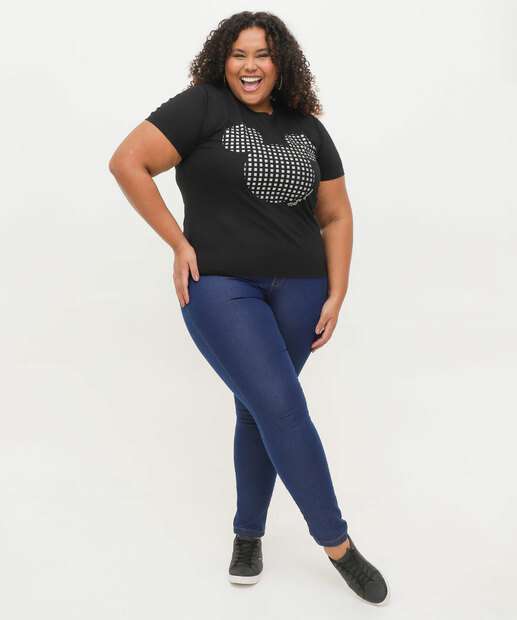 Blusa Plus Size Feminina Estampa Mickey Disney