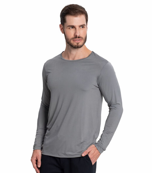 Blusa Masculina Térmica Peluciada Gilzer Cinza