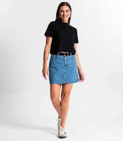 Camiseta Feminina Rovitex Preto