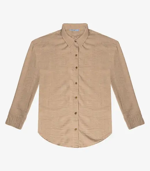 Camisa Feminina Manga Longa Endless Marrom