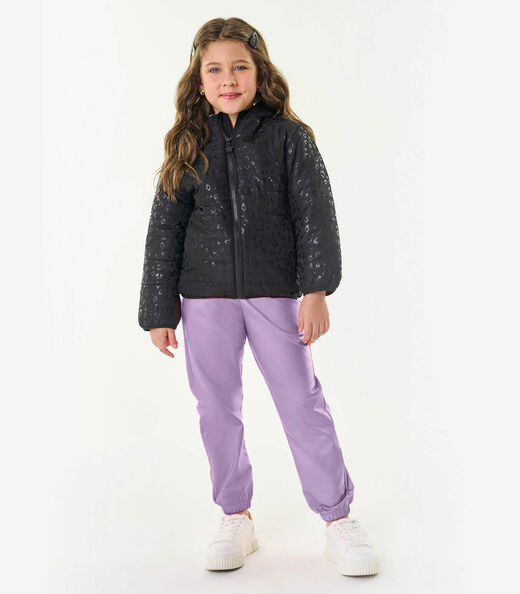Calça Jogger Infantil Feminina Trick Nick Roxo