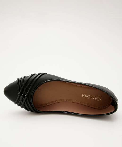 Sapatilha Feminina Tiras Bico Fino 