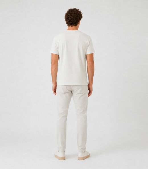 Camiseta Masculina Com Estampa Select Bege