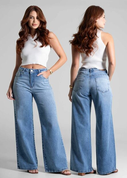 Calça Jeans Sawary Wide Leg - 281580