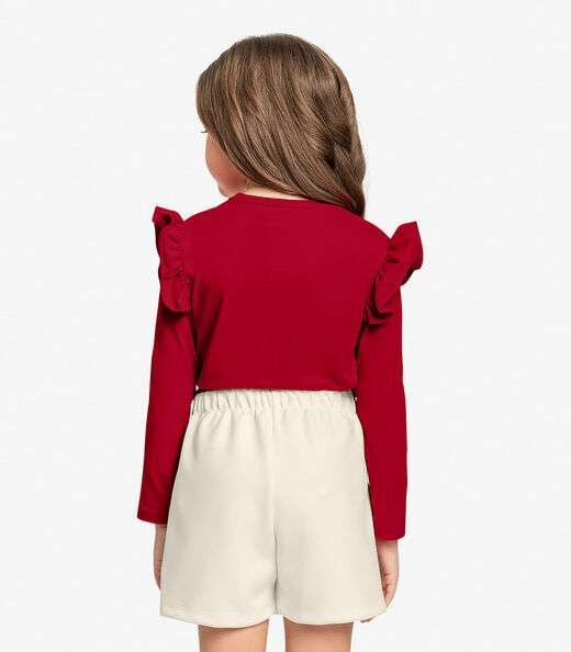 Blusa Infantil Manga Longa Trick Nick Vermelho