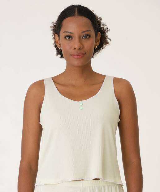 Pijama Feminino Canelado Alças Largas Marisa