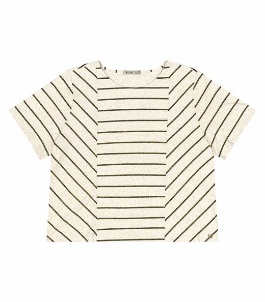 Blusa Plus Size Com Listras Secret Glam Preto