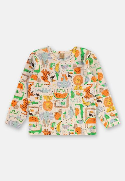 Pijama Longo Infantil Unissex Suedine Up Baby