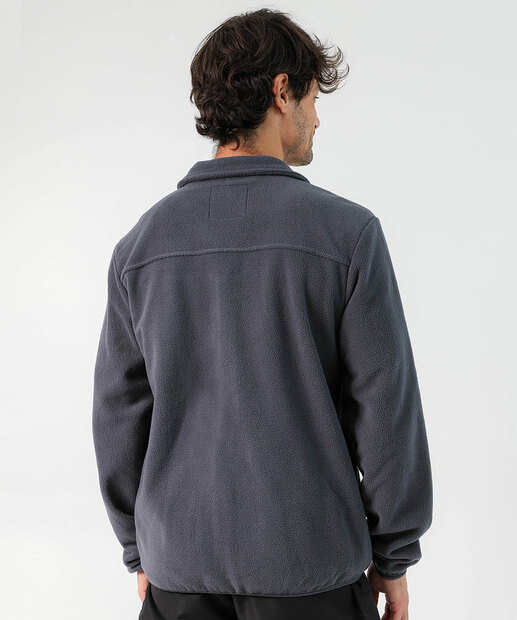Casaco Masculino Fleece Marisa Preto