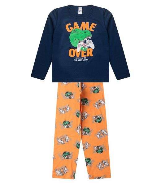 Image_Pijama Menino Manga Longa Brilha No Escuro Kappes Azul