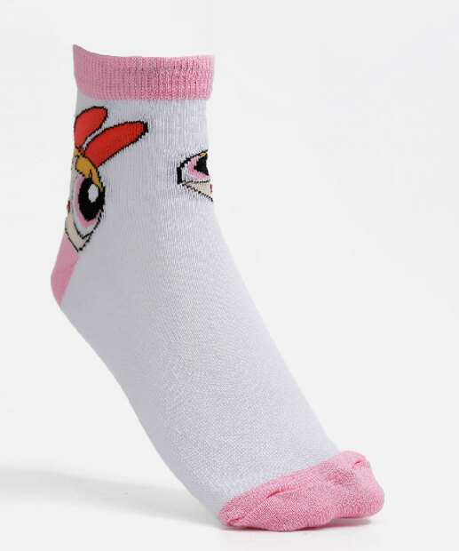 Kit 3 Pares Meia Feminina Meninas Super Poderosas Warner Bros