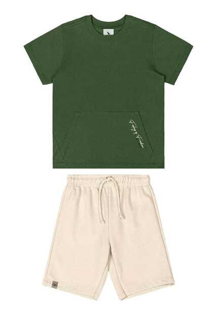 Conjunto Camiseta e Bermuda Menino Quimby