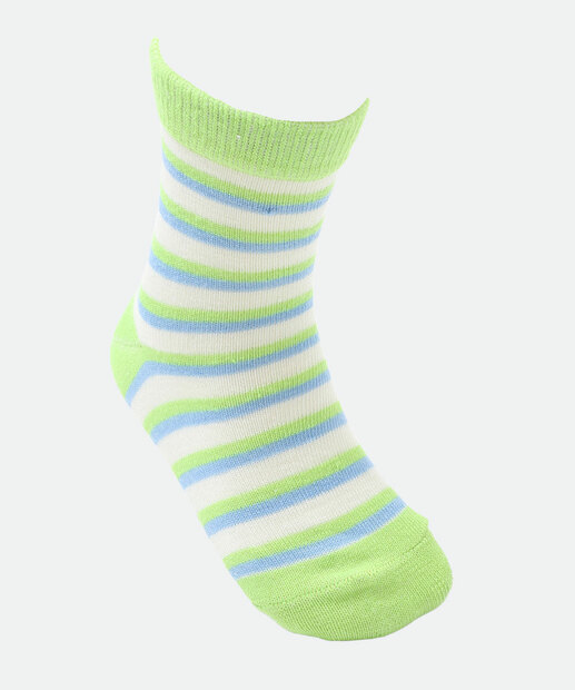 Kit 3 Meias Infantil Estampa Tubarão Marisa Verde