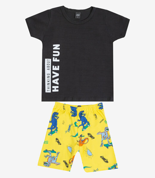 Conjunto Infantil Masculino Select Amarelo