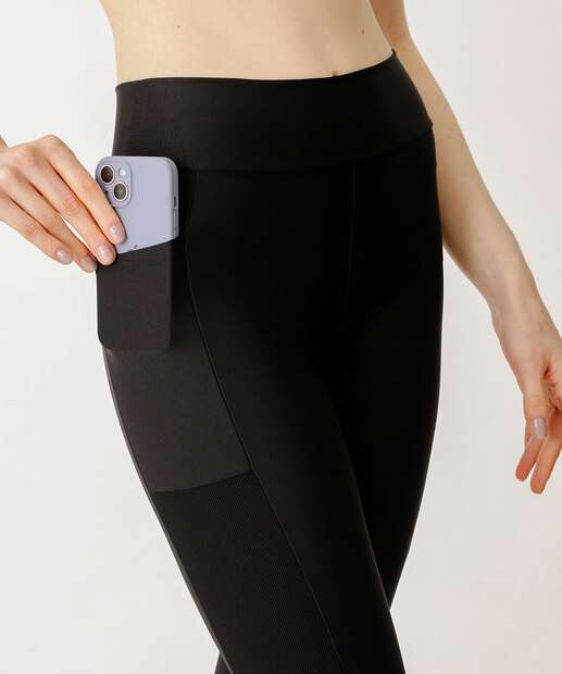Calça Feminina Legging Fitness Recorte Marisa 